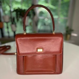 Vintage Bally Tan Top Handle Purse